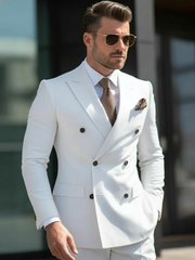 Tropical Pure White Suit