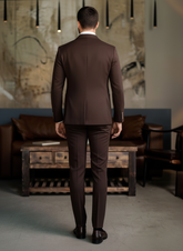 Tropical Brown Double-Breasted