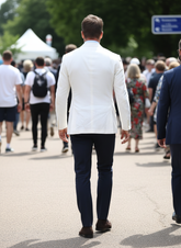 White Double-Breasted Suit