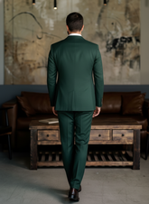 Tropical Emerald Executive Double-Breasted Suit