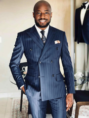 Italian Dark Blue Suit