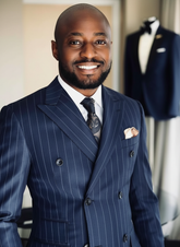 Italian Dark Blue Suit