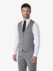 Italian Light Grey Custom 3-Piece Tailored Suit