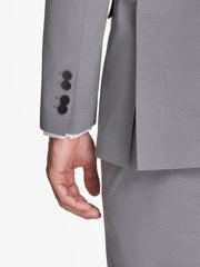 Italian Light Grey Custom 2-Piece Tailored Suit