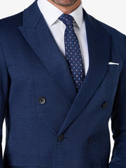 Tropical Mid Blue Double-Breasted Custom Suit