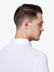 White Full-Sleeve Polo Shirt