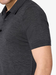 Charcoal Short-Sleeve Polo Shirt