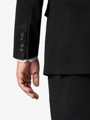 Black Double-Breasted Custom Suit