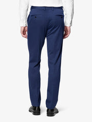 Men’s Mid Blue Formal Slim Fit Trouser | Classic Office & Business Pants