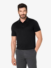 Black Short-Sleeve Polo Shirt