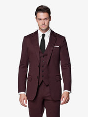 Burgundy Custom 3-Piece Tailored Suit