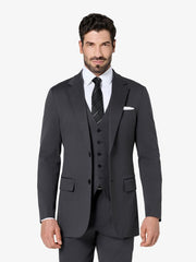 Tropical Dark Grey Custom 3-Piece Tailored Suit