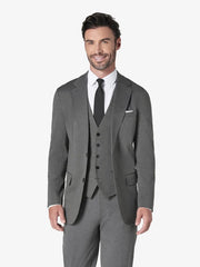 Tropical Mid Grey Custom 3-Piece Tailored Suit