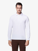 White Full-Sleeve Polo Shirt