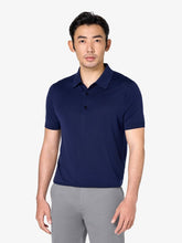 Navy Blue Short-Sleeve Polo Shirt