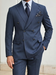 Italian Blue Double-Breasted