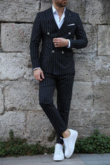 Men’s Black Tropical Fabric Suit