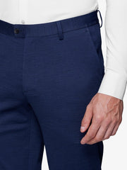 Men’s Mid Blue Formal Slim Fit Trouser | Classic Office & Business Pants