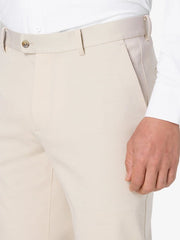 Men’s Beige Formal Slim Fit Trouser | Classic Office & Business Pants