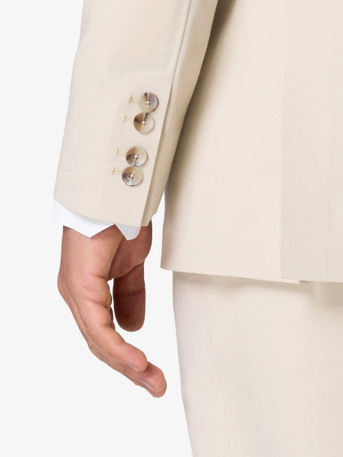 Beige Custom 2-Piece Tailored Suit