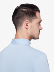 Light Blue Full-Sleeve Polo Shirt.