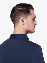 Navy Blue Full-Sleeve Polo Shirt