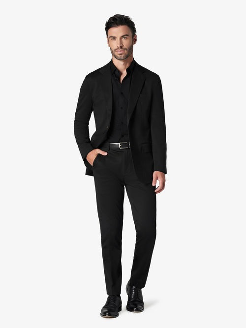 Black Custom 2-Piece Tailored Suit