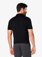 Black Short-Sleeve Polo Shirt