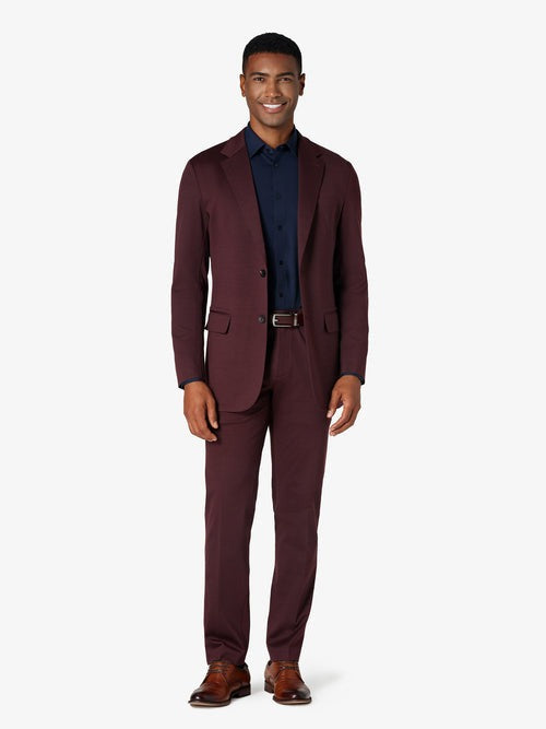 Burgundy Custom 2-Piece Tailored Suit