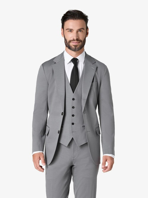 Light Grey Custom 3-Piece Tailored Suita
