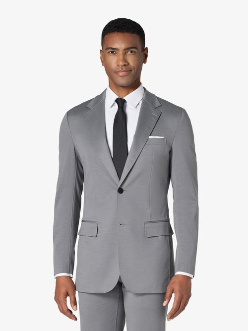 Italian Light Grey Custom 2-Piece Tailored Suit