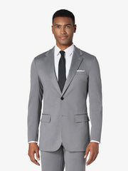 Italian Light Grey Custom 2-Piece Tailored Suit