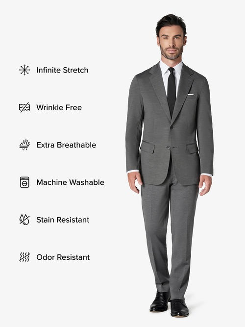 Mid Grey Custom 2-Piece Tailored Suit